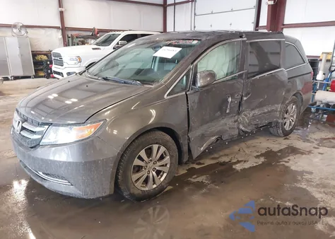 2014 Honda Odyssey Ex-L from USA, damaged, VIN 5FNRL5H68EB017352